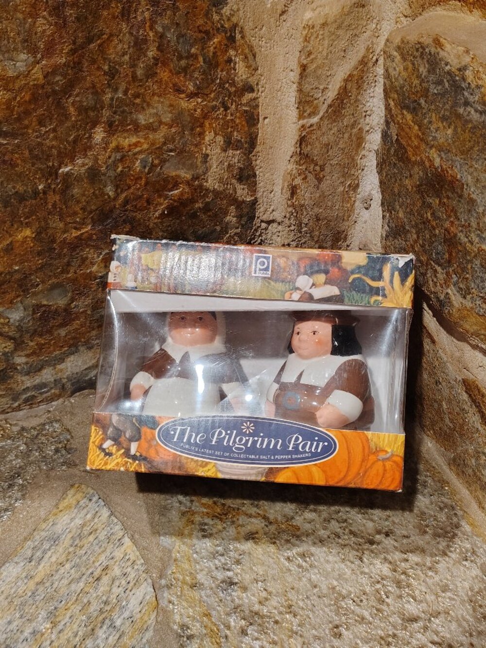 The Pilgram Pair Encore Edition Publix Salt and Pepper Shakers Thanksgiving